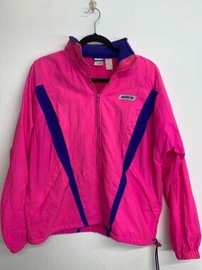 Nike Hot Pink and Purple Retro Track Jacket